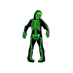  Skele bones Costume Skeleton Child Small 4 6 Green Toys 