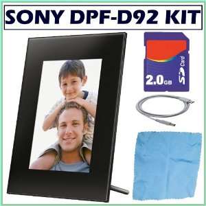  Sony DPF D92 9 Inch LCD Digital Photo Frame in Black 