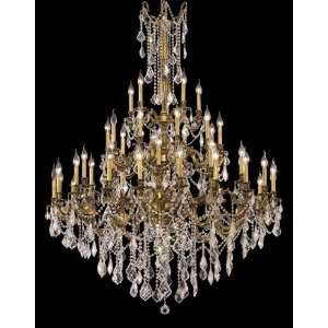  Elegant Lighting 9245G54FG/RC chandelier from Rosalia 