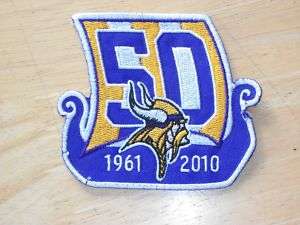 Minnesota Vikings 50th Year Anniversary Patch  