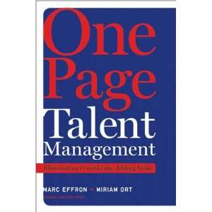 OrtsOne Page Talent Management Eliminating Complexity, Adding Value 