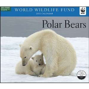 WORLD WILDLIFE FUND POLAR BEARS Deluxe Wall Calendar 2012 (Size 14 X 