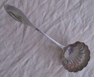 FARBER & SONS Aesthetic COIN SILVER Oyster Ladle  