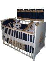 Baby Nursery Crib Bedding Set w/ST Louis Rams fabric  