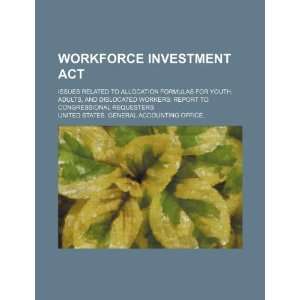 Workforce Investment Act issues related to allocation formulas for 