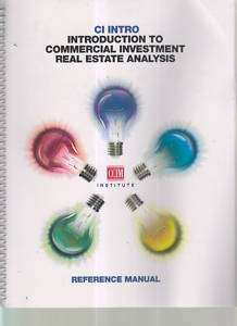 CI Intro To Commercial Investment Real Estate Analysis  