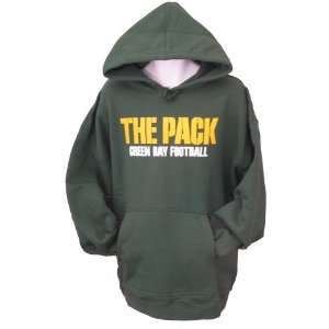   Green Bay Packers Team Color Wordplay Hooded Fleece