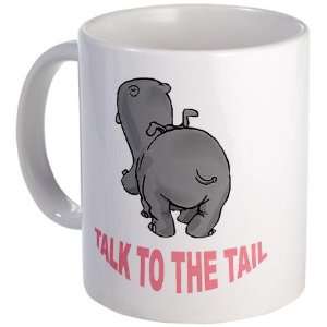 Hippo Talk To The Tail Funny Mug by  Kitchen 