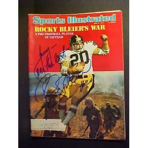  Rocky Bleier Pittsburgh Steelers Autographed June 9, 1975 