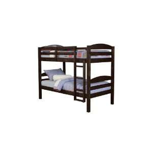  Walker Edison Twin Over Twin Solid Wood Bunk Bed