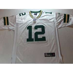 Aaron Rodgers Green Bay Packers White Sewn Jersey   Size 50 (Large)