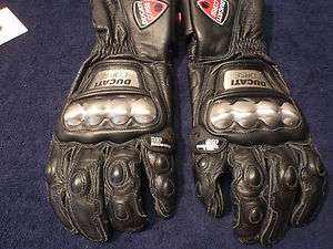 Ducati Guanto Corse Titanium Gloves, Black, NEW, GENUINE Ducati 
