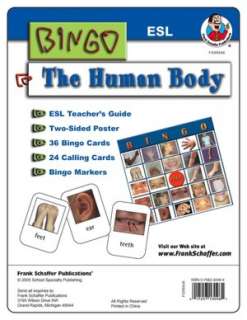   ESL Bingo Game, Human Body by Carson Dellosa 
