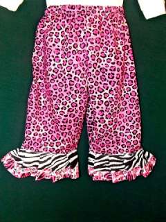 Zebra Pink Wild Thing Outfit 3T Custom Boutique & Matching Zebra Hair 