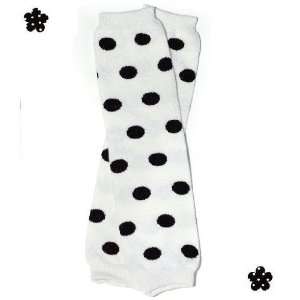   11) black polka dots baby girl leg warmers by My Little Legs Baby