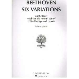 Variations on the Duet Nel cor piu non mi sento for Piano Beethoven 