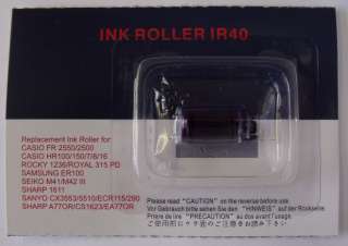 IR40 INK ROLLER CASIO SHARP XEA102 XE A102  