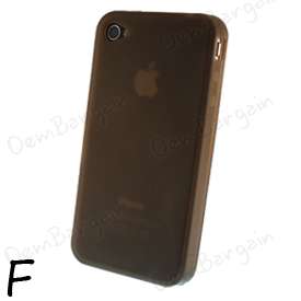 Gummi TPU Skin Case Bumper for Apple iPhone 4 4G  