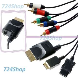   4in1 All Console Component Audio Video Cord for Wii PS3 XBox 360 Slim