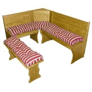  4 Piece Nook Cushion Set   Brandeis (Red) (43D x 3H x 15 