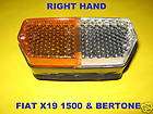 FIAT X19 1500  BERTONE FRONT TURN PARKING LIGHT R H