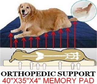 EXTREME COMFORT 4 100% MEMORY PET DOG BED 40X35 XLARGE  