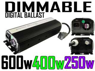 600W 400W Grow light Digital Ballast 600 Watt HPS MH Wing Hood 