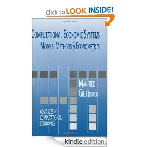 Computational Economic Systems Models, Methods & Econometrics 