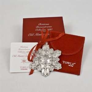  1990 Old Master Snowflake Sterling Ornament by Towle