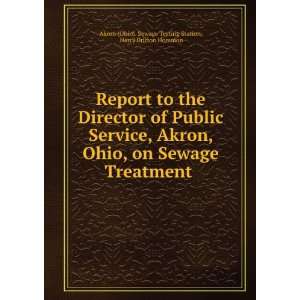   . Harry Britton Hommon Akron (Ohio). Sewage Testing Station Books