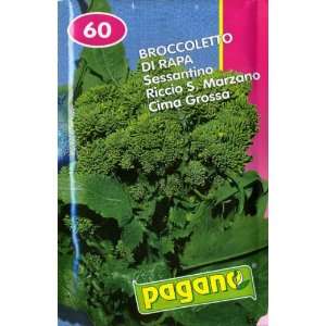  Pagano 1399 Broccoli Ricco S.M. 60 (Raab) Seed Packet 