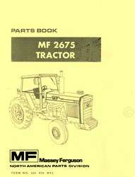 Massey Ferguson MF 2675 MF2675 Tractor Parts Book Manual  