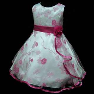 33113UWE16 PINK Bridesmaid Flower Girl Dress Sz 9 10T  