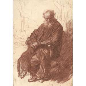   Man Seated in an Armchair, Full length Rembrandt va