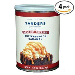 Sanders Butterscotch Caramel Dessert Topping, 42 Ounce Containers 