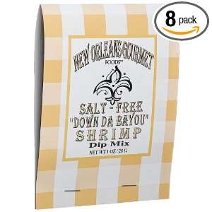   Foods Salt Free Down Da Bayou Shrimp Dip Mix, 1 Ounce Bags (Pack of 8