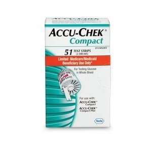  Accu Chek Compact Plus Medicare/Medicaid Test Strips 51 ct 