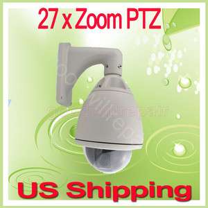 27x Zoom PTZ HIGH SPEED Dome D/N Outdoor Camera Sony 1/4 CCD 420TVL IR 