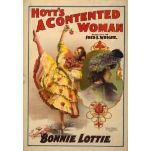  c1899 poster Hoyts A contented woman