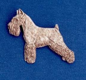 Schnauzer Standing pin #28B TERRIER Dog Jewelry by CAC  