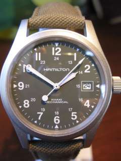 DONT MISS OUT ON THIS BRAND NEW HAMILTON KHAKI FIELD MECHANICAL MENS 
