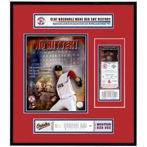  Clay Buchholz No Hitter Ticket Frame   Boston Red Sox 