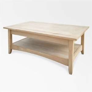  International Concepts Unfinished Bombay Tall Coffee Table 