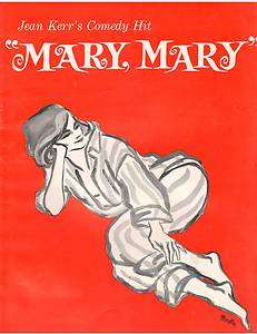   Kerr’s Mary Mary Souvenir Theater Program Biff McGuire Martha Wright