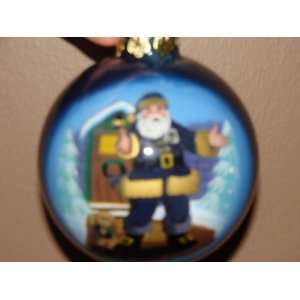    Hand Painted Glass Ornament St. Louis Rams