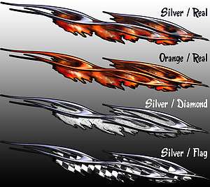 Ripped Flame Race Car Wrap Graphics Decal Vinyl 4 ft  