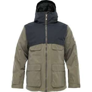  Burton Arctic Insulated Jacket   Mens Lichen/Quarry, M 