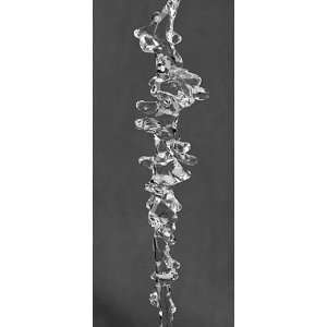  Clear Acrylic Hanging Spiral Icicle   10.5 Inch