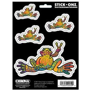Peace Frog Self Adhesive Decal