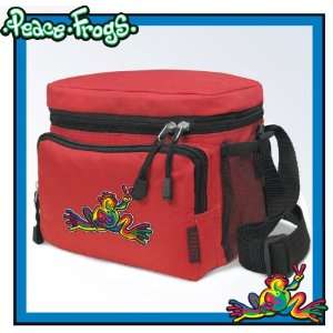 Peace Frog Lunch Box Cooler Bag Insulated Red Super Cool   Top Quality 